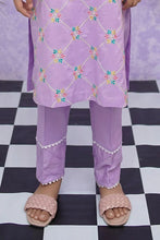 Load image into Gallery viewer, Modest - Girls Cotton Embroidered - 2 Piece Suit - 8535