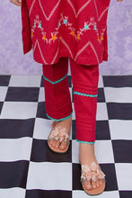 Load image into Gallery viewer, Modest - Girls Cotton Embroidered - 2 Piece Suit - 8545