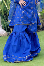 Load image into Gallery viewer, Girls Blue 3 Piece Cotton Suit - 8585