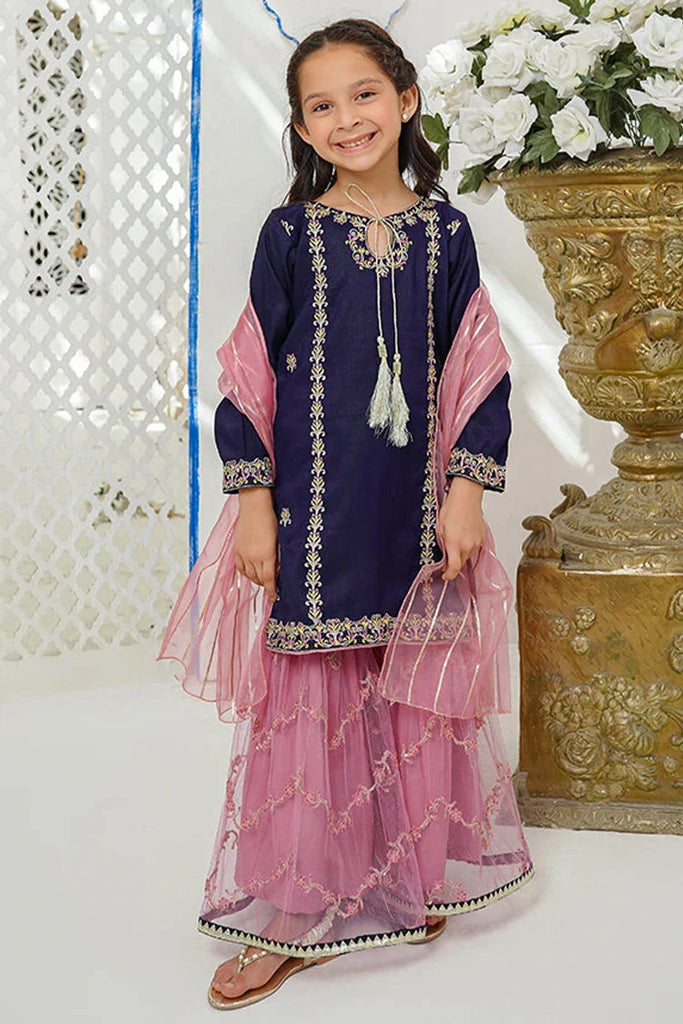 Modest - Embroidered Kids 3 Piece Suit - Gulnoor