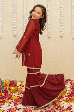 Load image into Gallery viewer, Chiffon 3 Piece Red Suit | 8765