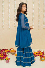 Load image into Gallery viewer, Chiffon 3 Piece Blue Suit | 8905