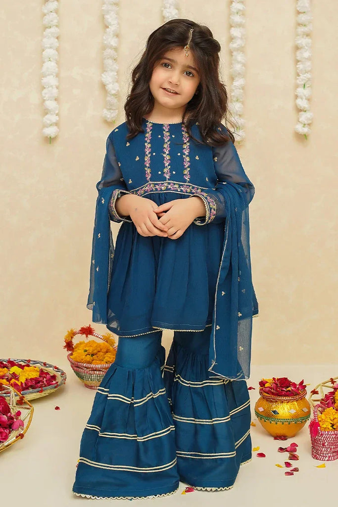 Toddlers 3 Piece Chiffon Suit | 8910