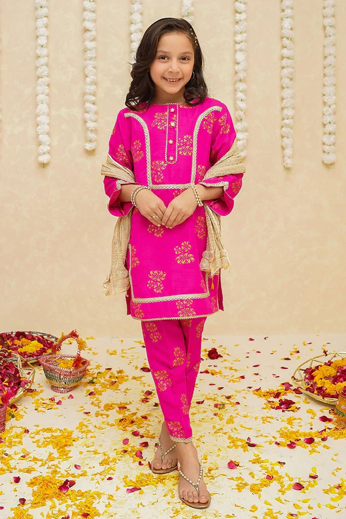 Toddlers 3 Piece Rawsilk Suit | 8940