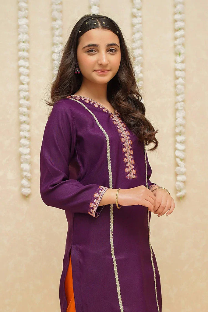 Rawsilk 3 Piece Purple Suit | 8965