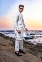 Load image into Gallery viewer, ER 406 White Mens Kurta Pajama