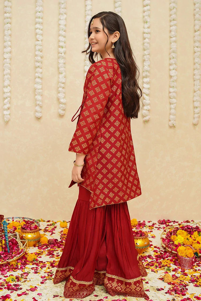 Rawsilk 3 Piece Maroon Suit | 9005