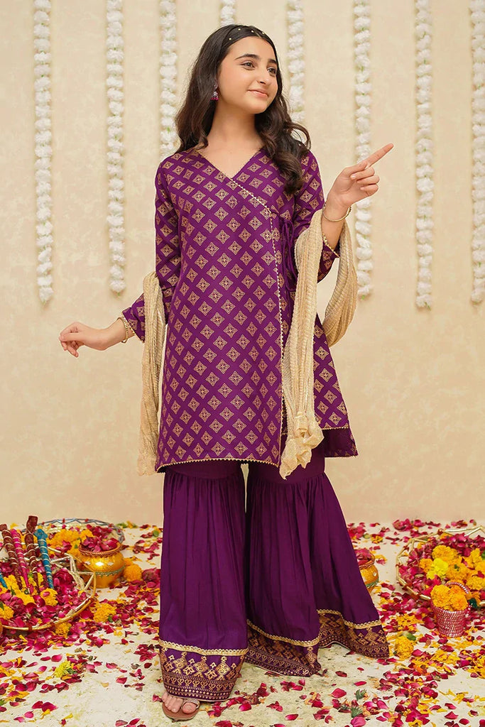 Rawsilk 3 Piece Purple Suit | 9005