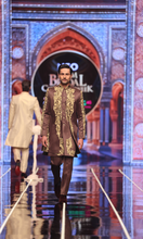 Load image into Gallery viewer, BCW 64 Brown Groom Sherwani With Long Inner Coat