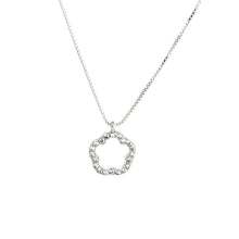 Load image into Gallery viewer, Silver Plated Flower Necklace -  AGN0011