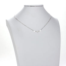 Load image into Gallery viewer, AGN0020 - Sparkling Silver Plated Triangle Necklace