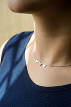 Load image into Gallery viewer, AGN0020 - Sparkling Silver Plated Triangle Necklace