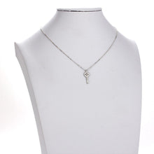 Load image into Gallery viewer, AGN0022 - Sparkling Silver Plated Key Necklace