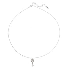 Load image into Gallery viewer, AGN0022 - Sparkling Silver Plated Key Necklace