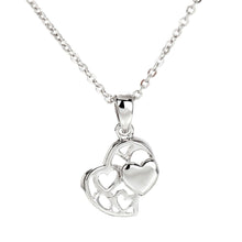 Load image into Gallery viewer, AGN0023 - Sparkling Silver Plated Heart Necklace