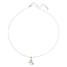 Load image into Gallery viewer, AGN0034 - Silver Plated Crystal Butterfly Necklace