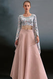 Threads & Motifs - Embroidered Blouse With Skirt