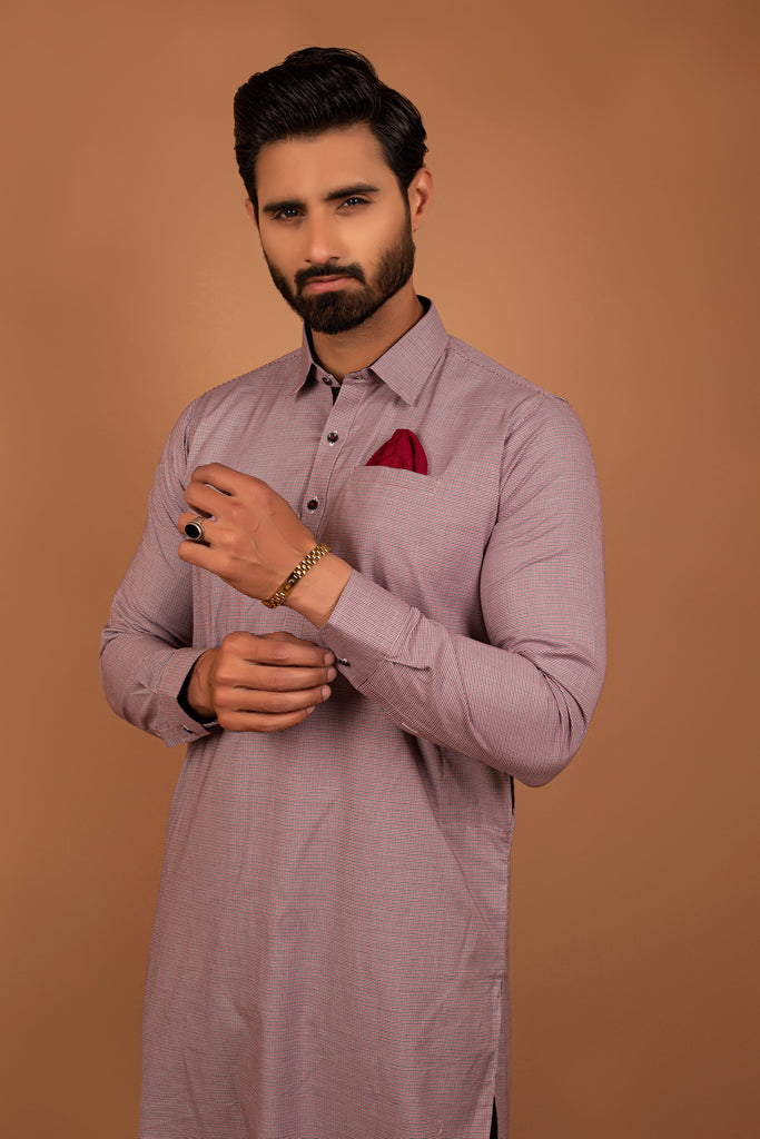 ER 306 Pink & Black Kurta Pajama