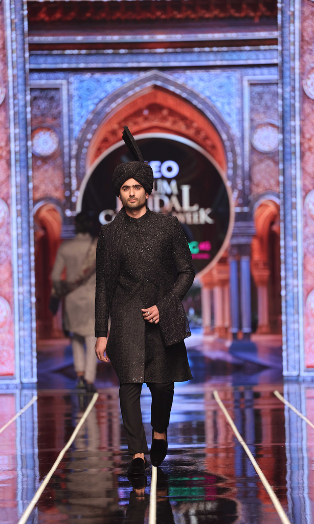 BCW 61 Black TABOO Honey Sherwani For Groom