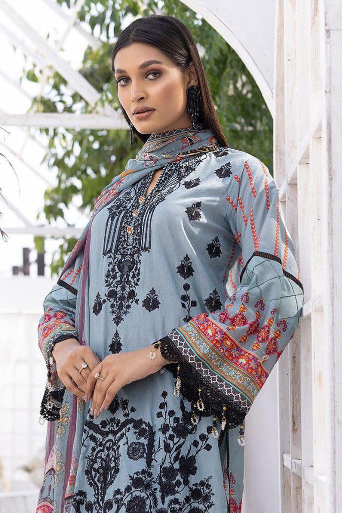 Lala - LP 073 Ocherous Magnifique Embroidered Lawn Collection