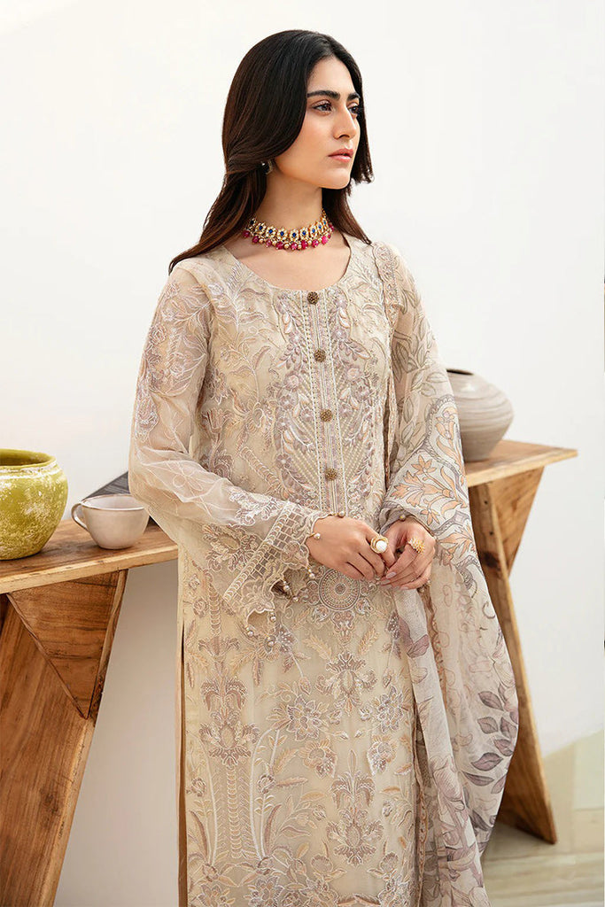 Ramsha - A 802 Chevron Embroidered Chiffon Collection Vol 8