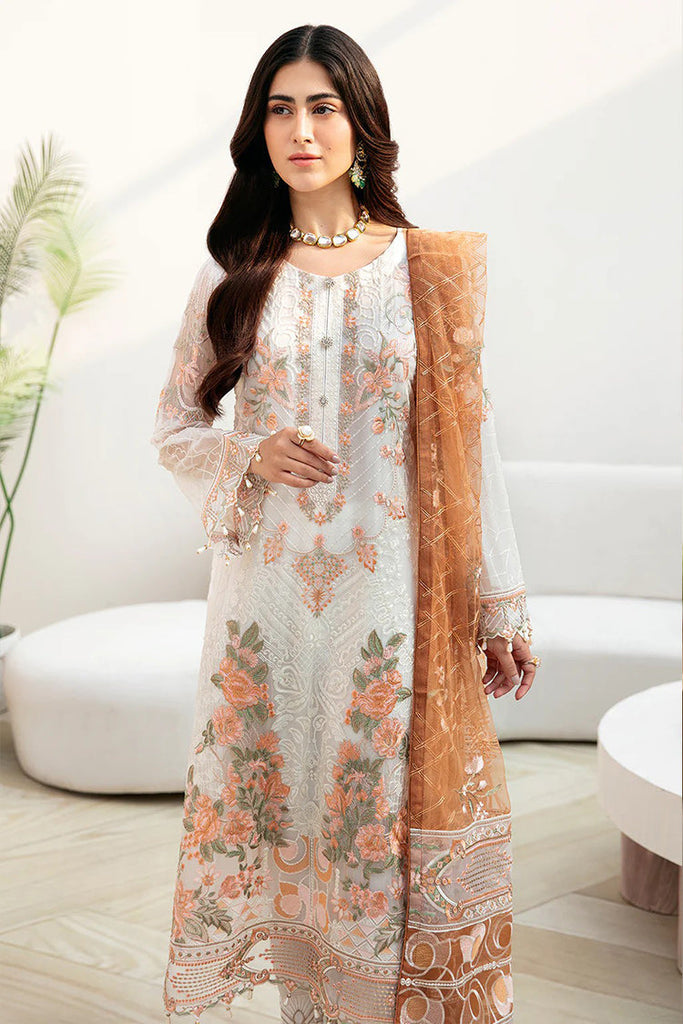 Ramsha - A 808 Chevron Embroidered Chiffon Collection Vol 8