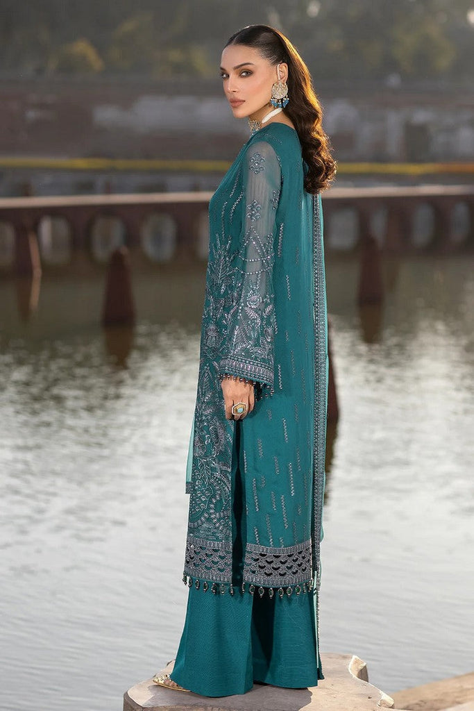 Flossie - 06 COLD LIGHT Safeera Embroidered Chiffon Collection Vol 13