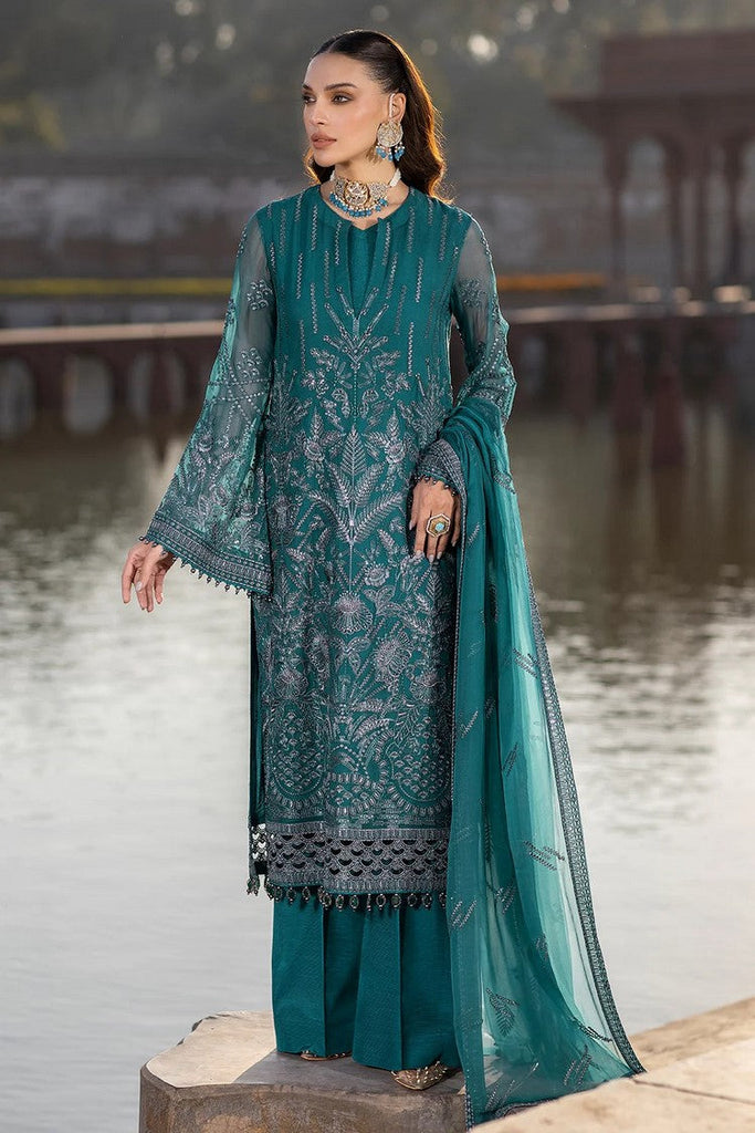 Flossie - 06 COLD LIGHT Safeera Embroidered Chiffon Collection Vol 13