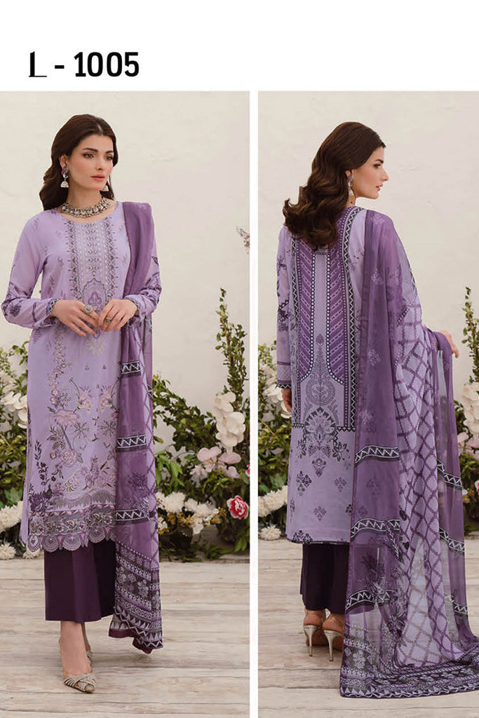 Ramsha - L 1005 Mashaal Embroidered Lawn Collection Vol 10