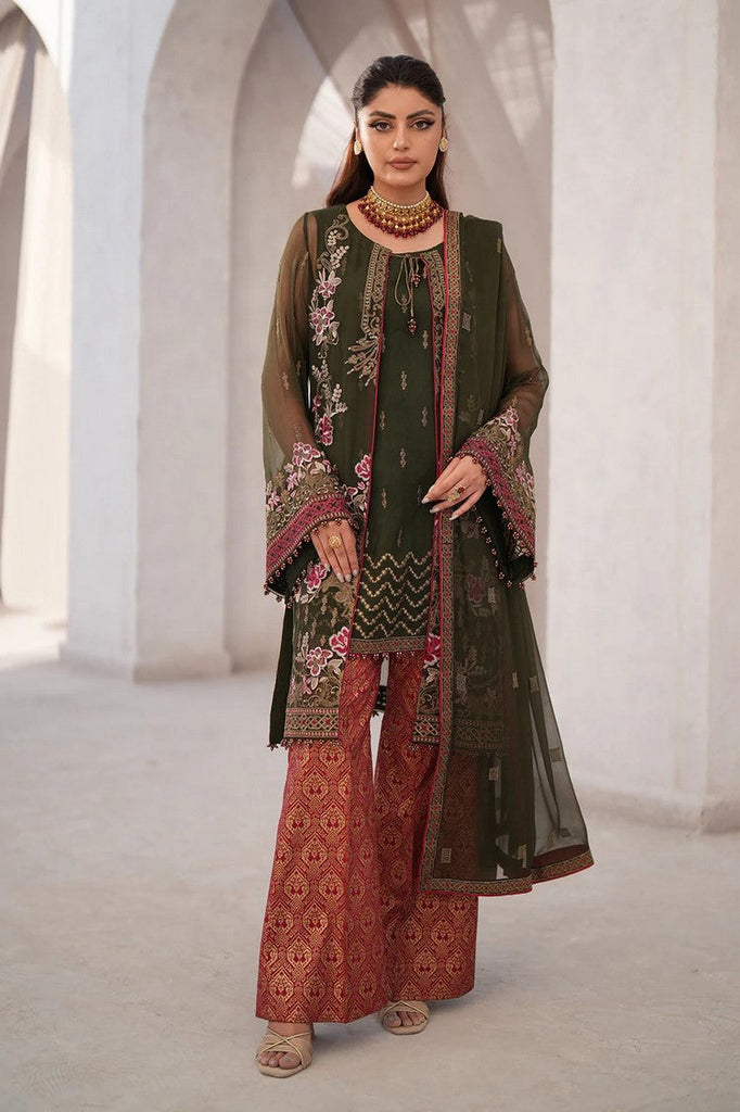 Flossie - K 1504 RAHA Kuch Khaas Embroidered Chiffon Collection Vol 15