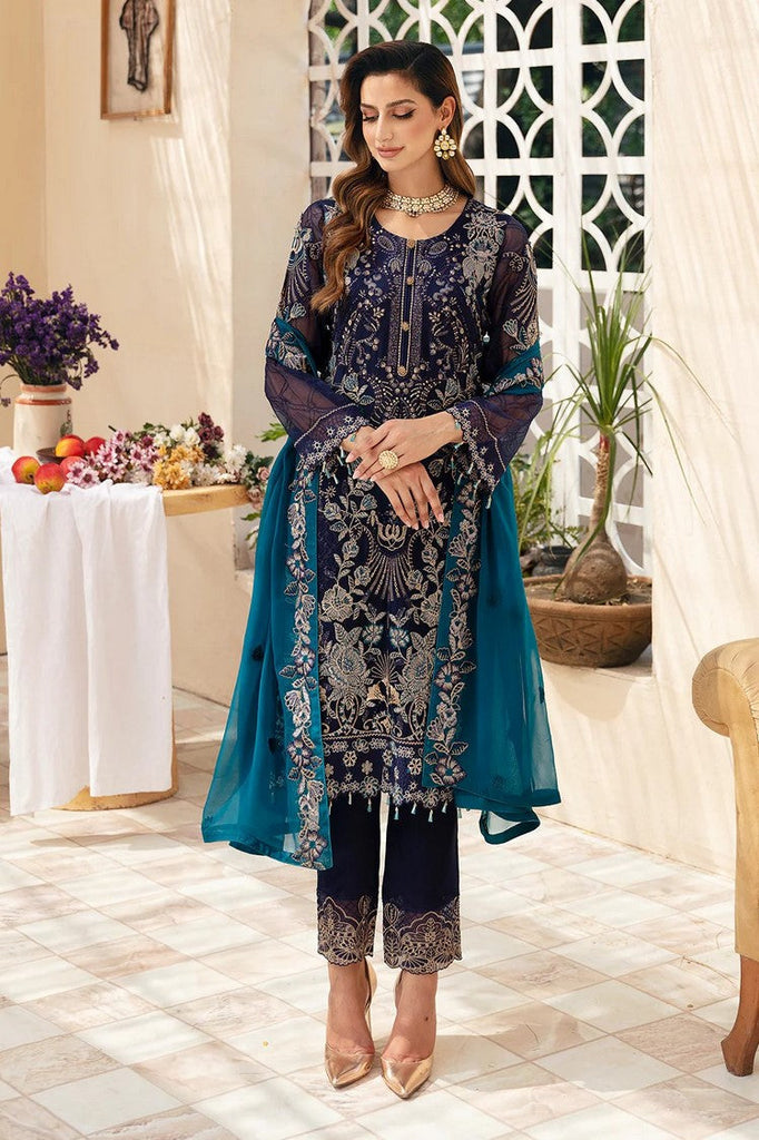 Ramsha - A 903 Chevron Embroidered Chiffon Collection Vol 9