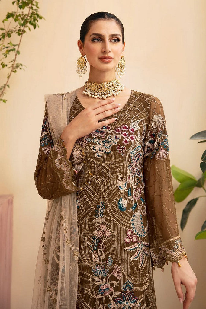 Ramsha - A 910 Chevron Embroidered Chiffon Collection Vol 9