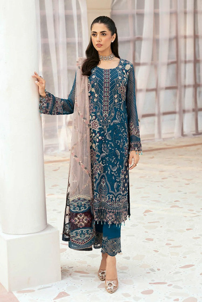 Ramsha - F 2602 Embroidered Chiffon Collection Vol 26