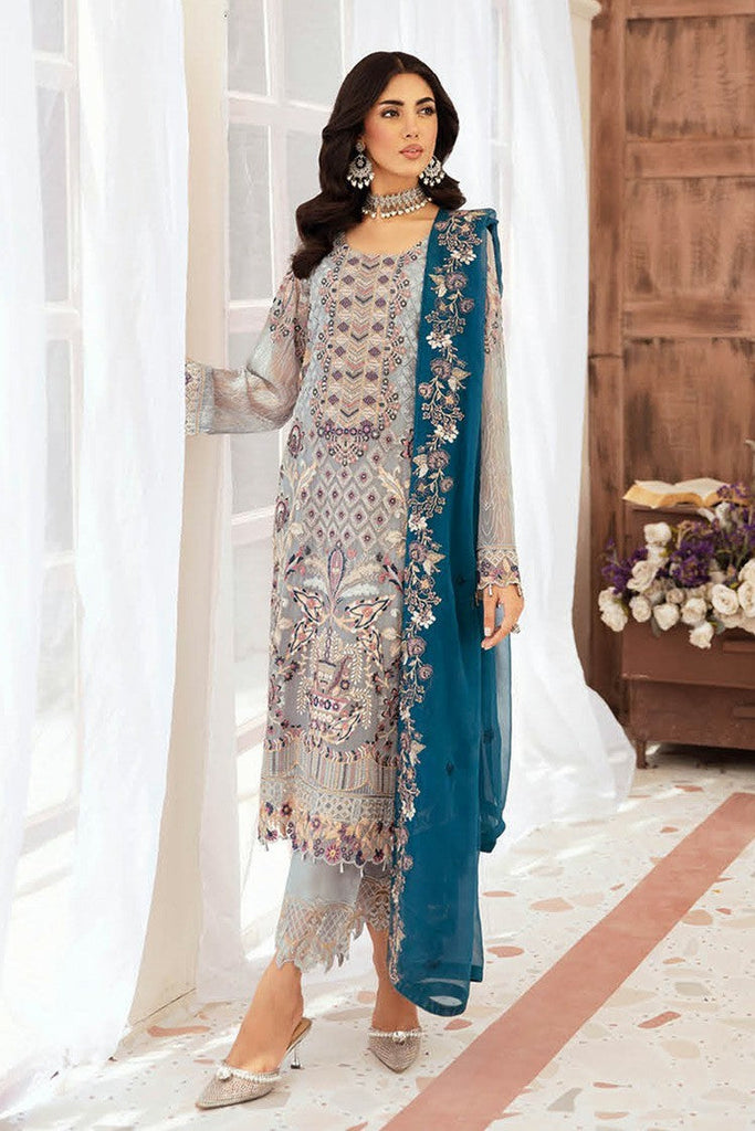 Ramsha - F 2609 Embroidered Chiffon Collection Vol 26