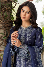 Load image into Gallery viewer, Farasha - 01 BLUE OCHRE Bahaar Embroidered Lawn Collection