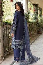 Load image into Gallery viewer, Farasha - 01 BLUE OCHRE Bahaar Embroidered Lawn Collection