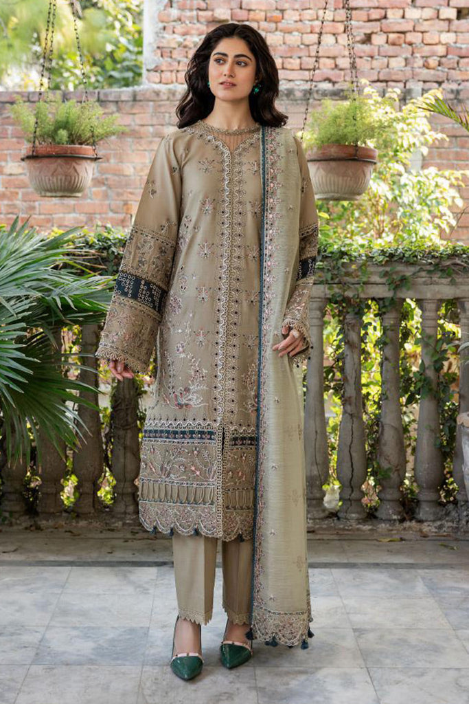 Farasha - 05 WHIMSICAL SAGE Bahaar Embroidered Lawn Collection