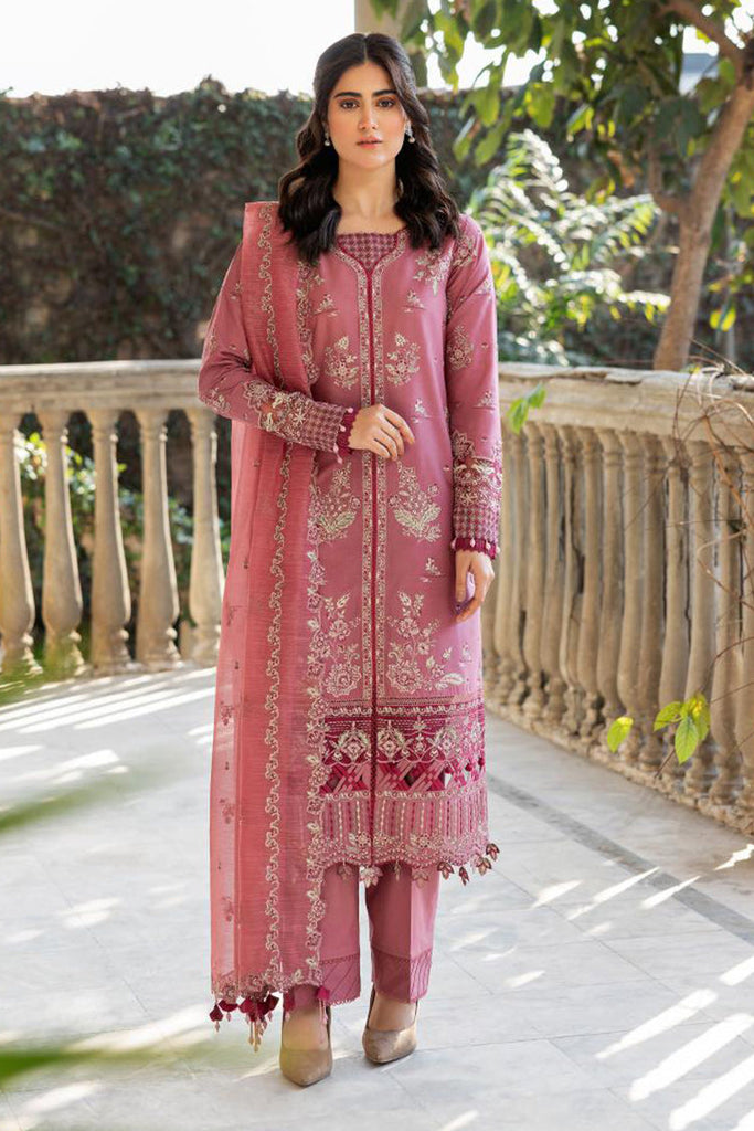 Farasha - 07 ROSE GARLAND Bahaar Embroidered Lawn Collection