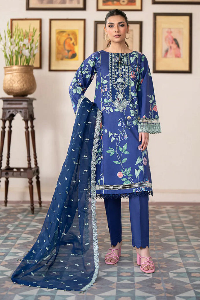 Xenia - 06 Montauk Summer Soiree Embroidered Lawn Collection Vol 2