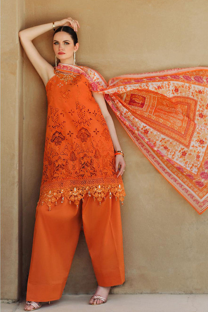 Noor by Saadia Asad - Design 11 Noor Eid Handwork Laserkari Lawn Collection