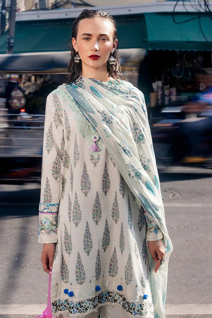 Roheenaz - RNB-01B Darya Taneez Block Printed Lawn Collection