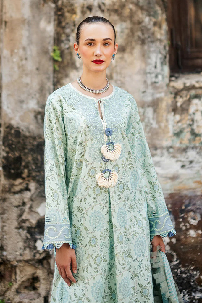 Roheenaz - RNB-02A Jasmin Taneez Block Printed Lawn Collection