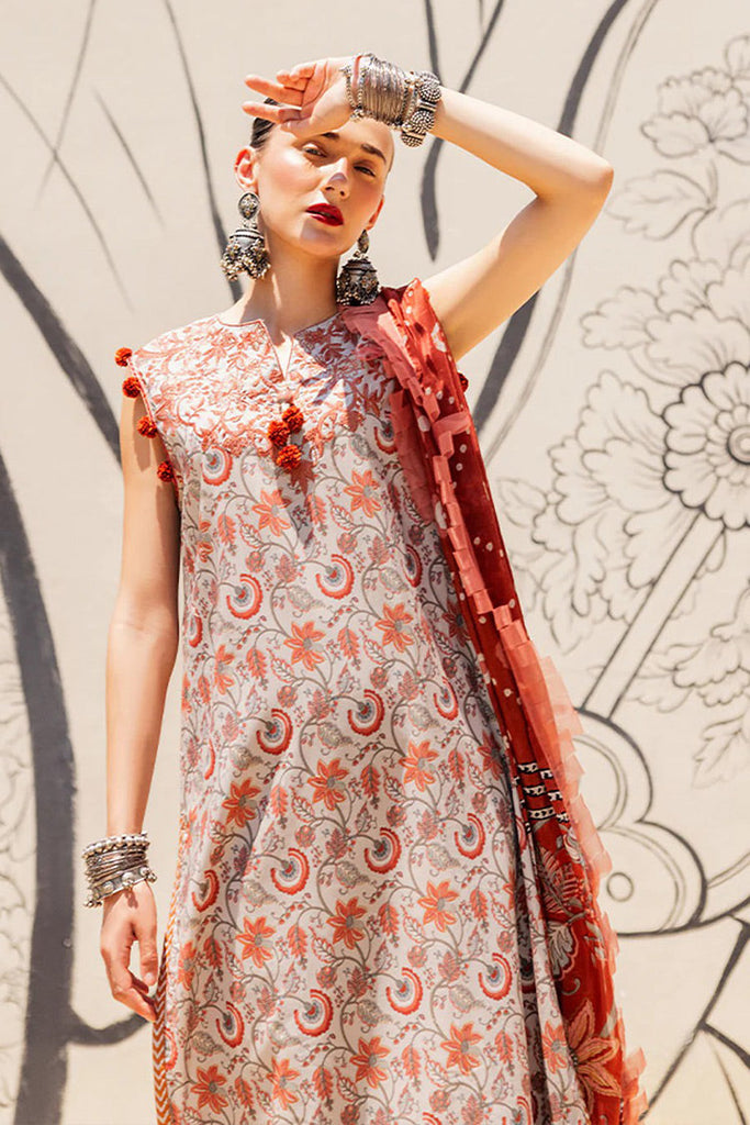 Roheenaz - RNB-03B Yekta Taneez Block Printed Lawn Collection