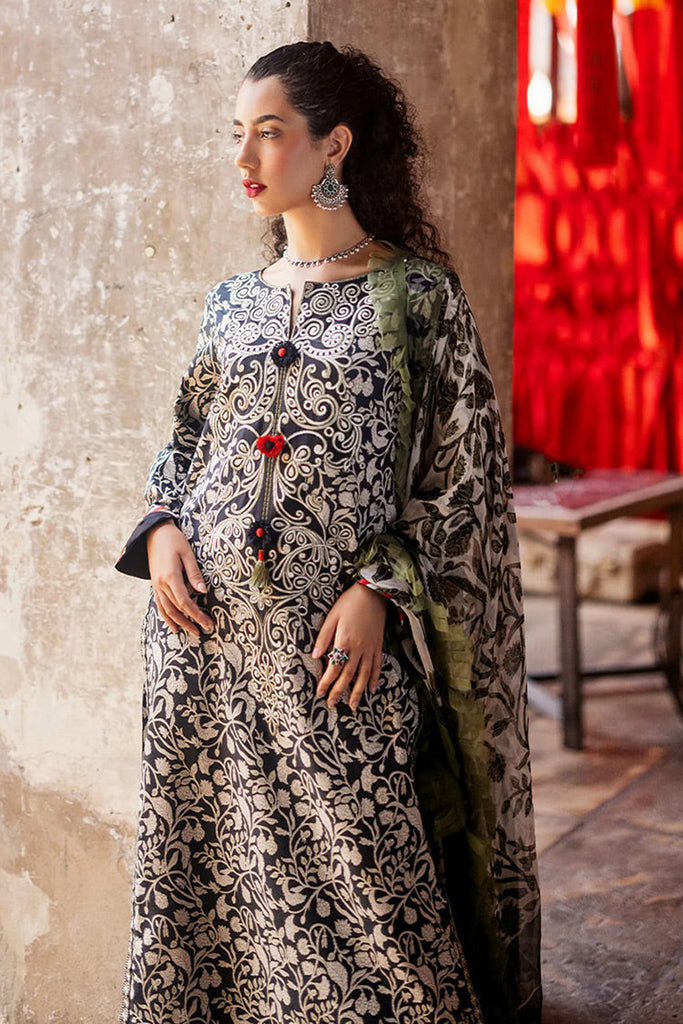 Roheenaz - RNB-04B Mahin Taneez Block Printed Lawn Collection