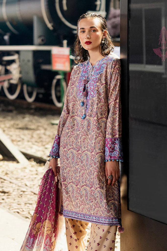 Roheenaz - RNB-05A Sahar Taneez Block Printed Lawn Collection