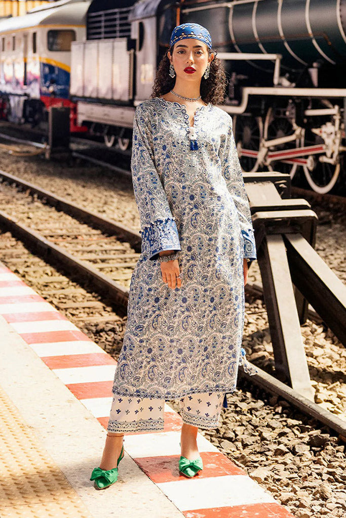 Roheenaz - RNB-05B Samira Taneez Block Printed Lawn Collection