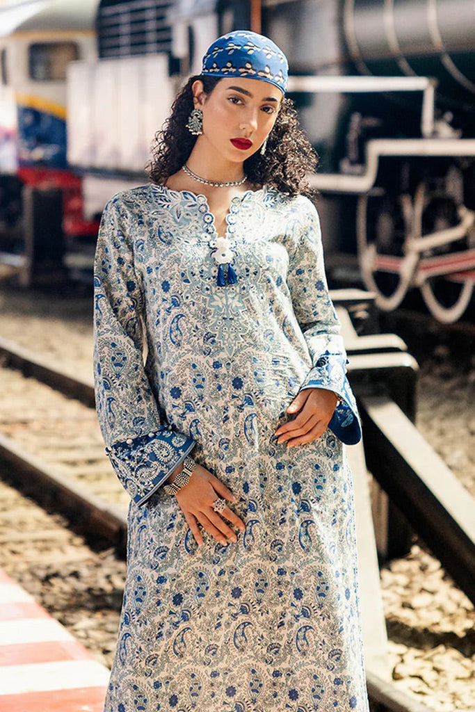 Roheenaz - RNB-05B Samira Taneez Block Printed Lawn Collection