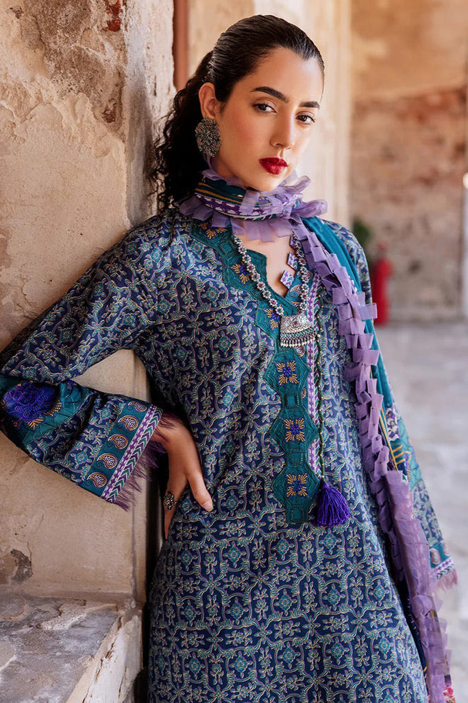 Roheenaz - RNB-06B Elika Taneez Block Printed Lawn Collection