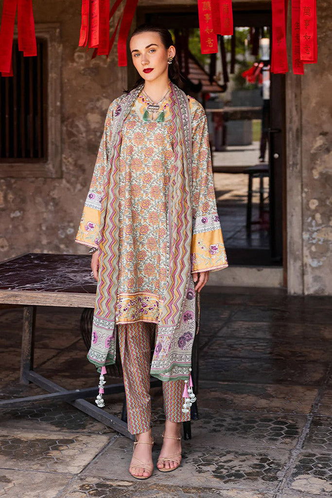 Roheenaz - RNB-09B Laleh Taneez Block Printed Lawn Collection