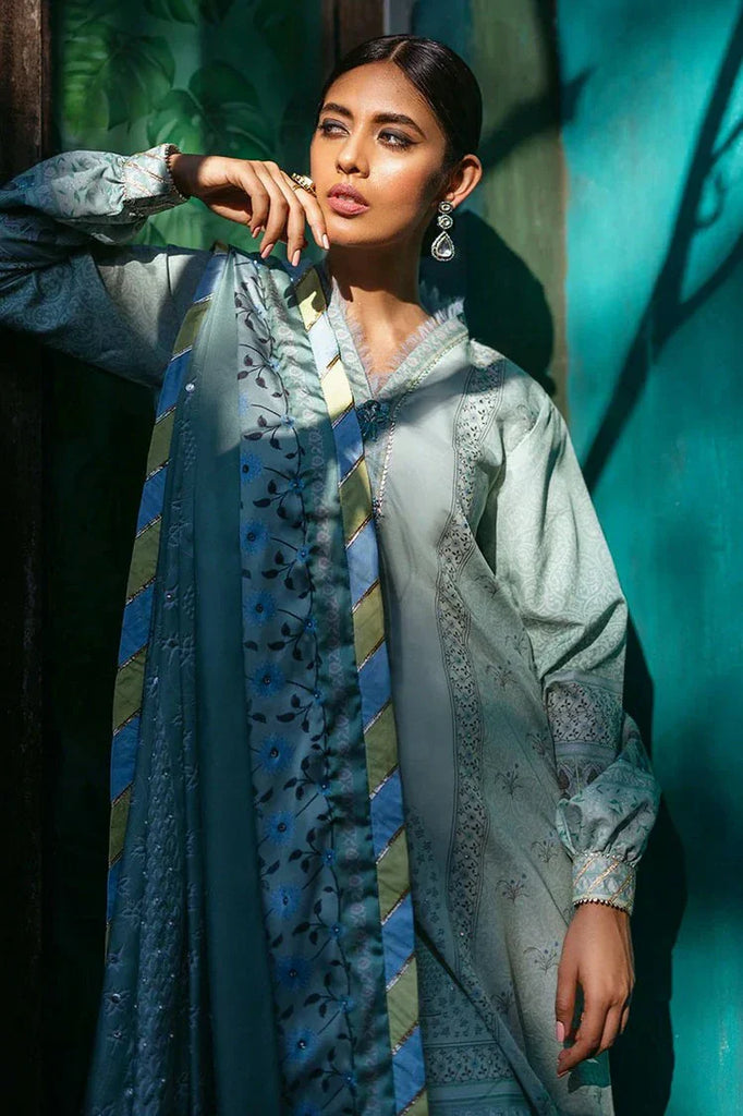 Mushq - Nirvana Silk Edit - 10 Cerulean - Unstitched